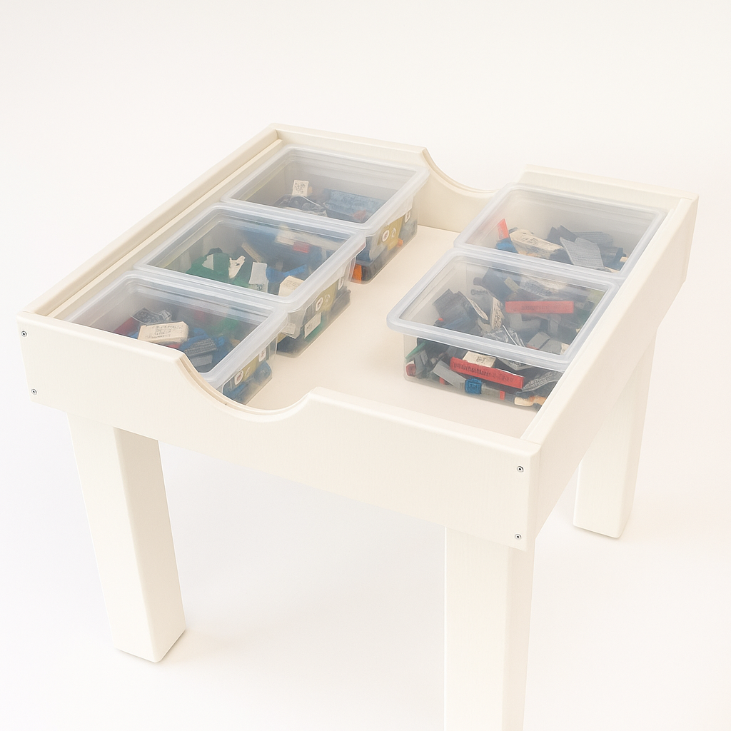 ClickCraft Kids Mini – Handcrafted Wooden Play Table (55×55 cm)