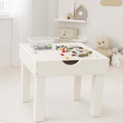 ClickCraft Kids Mini – Handcrafted Wooden Play Table (55×55 cm)